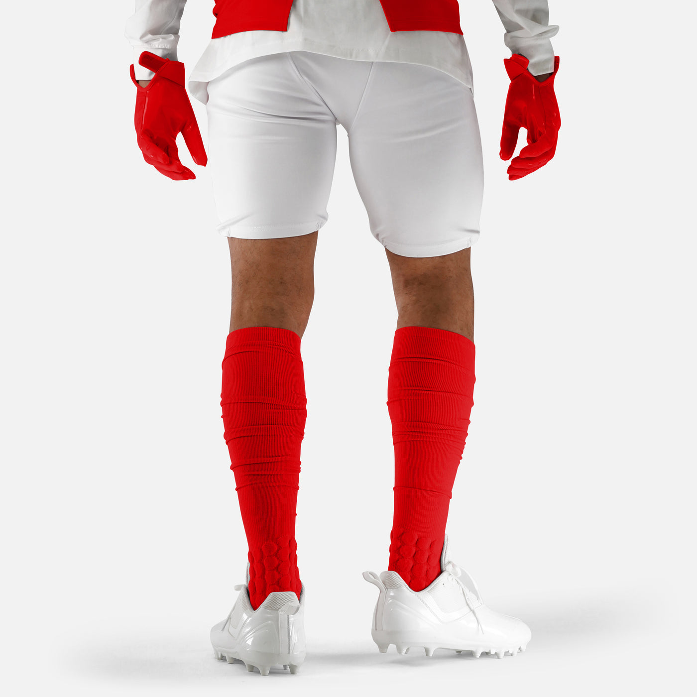 Hue Red Football Padded Long Socks