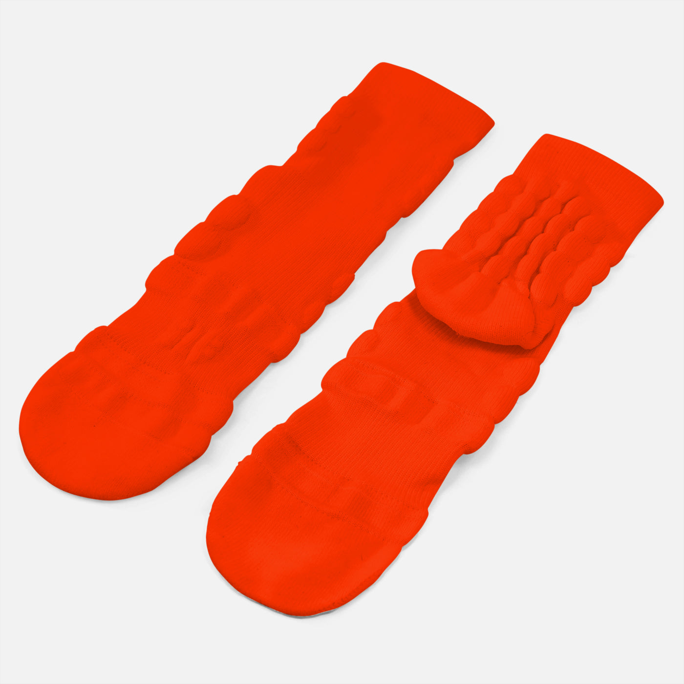 Hue Orange Football Padded Short Kids Socks