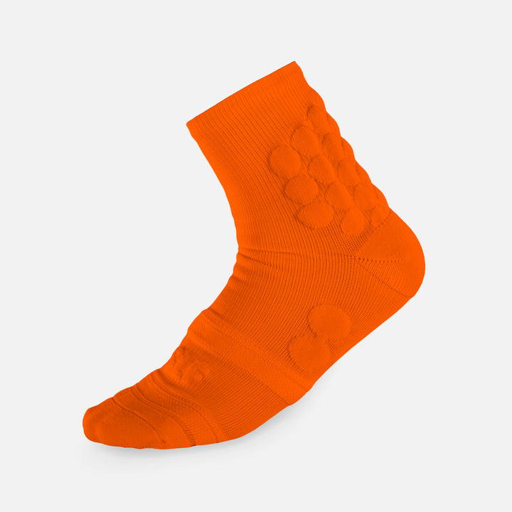 Hue Orange Football Padded Short Socks