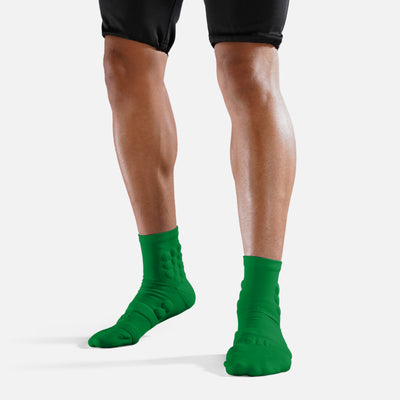 Hue Green Football Padded Short Socks