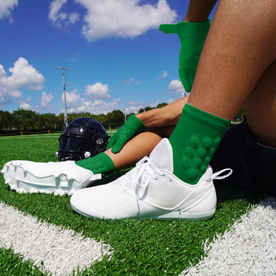 Hue Green Football Padded Short Socks