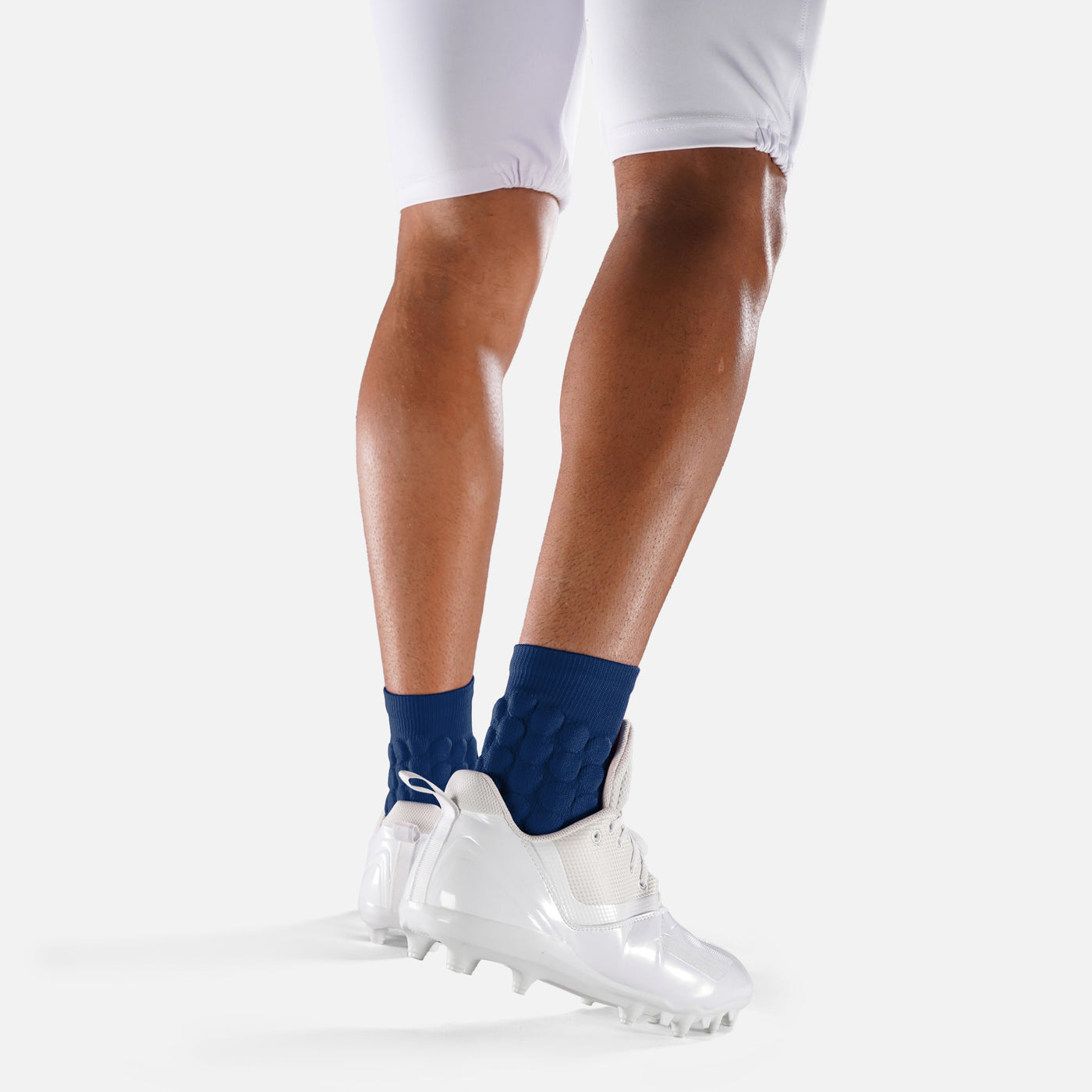 Hue Navy Football Padded Short Socks