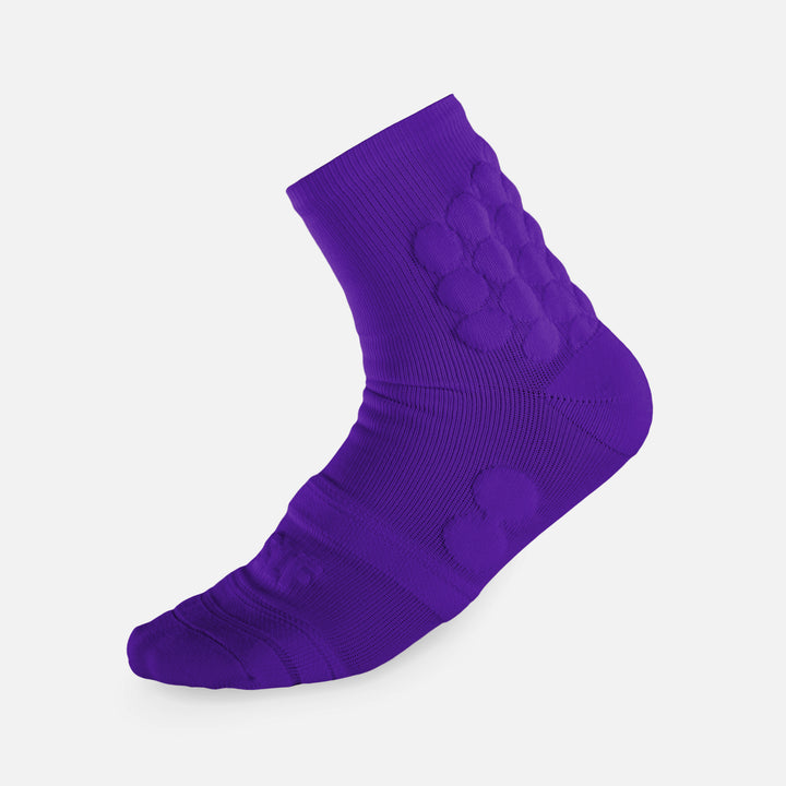 Hue Purple Football Padded Short Socks