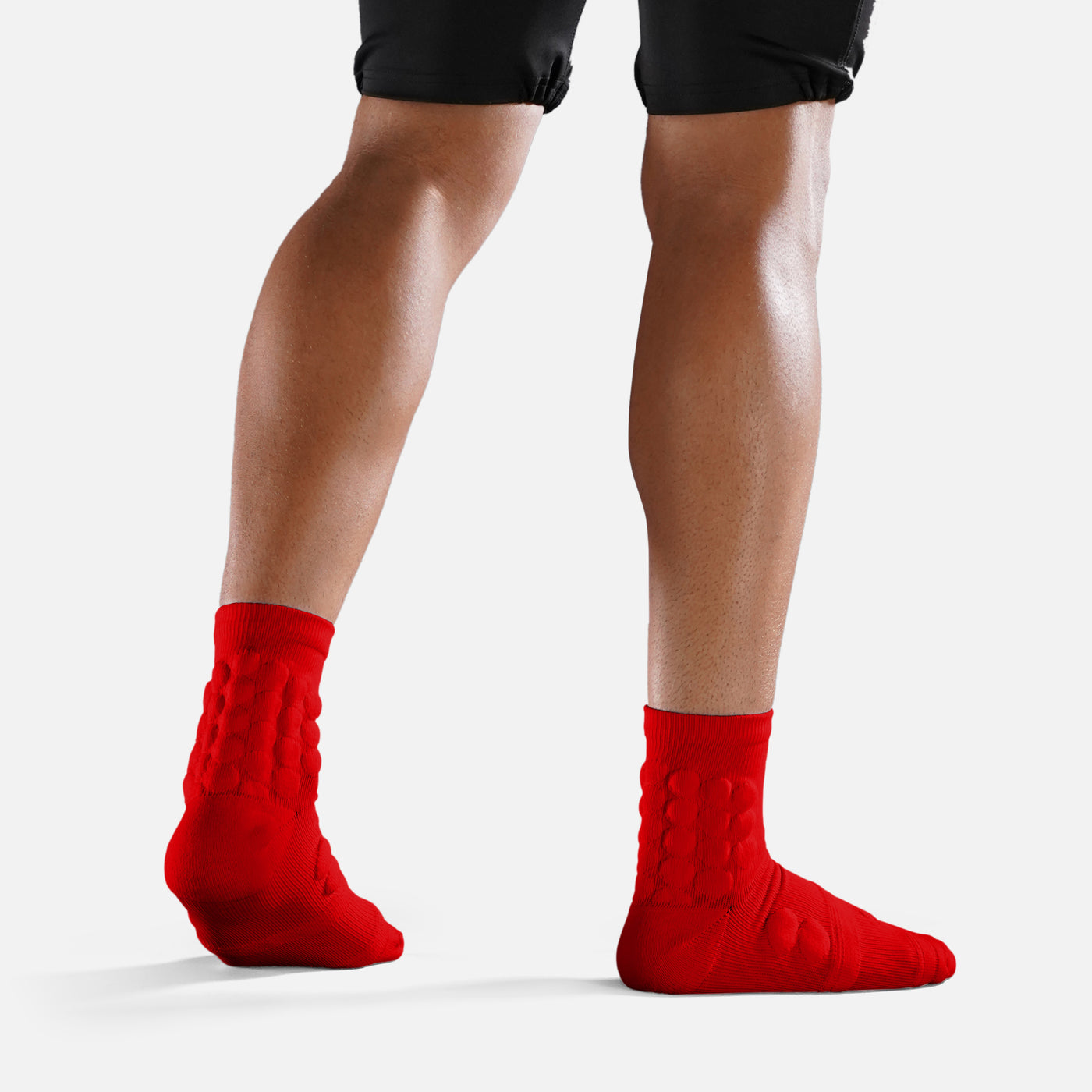 Hue Red Football Padded Short Socks