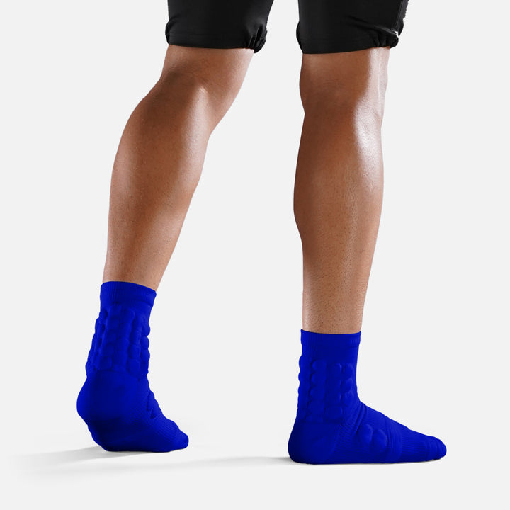Hue Royal Blue Football Padded Short Socks