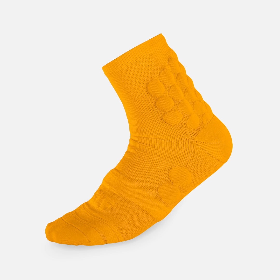 Hue Yellow Gold Football Padded Short Socks