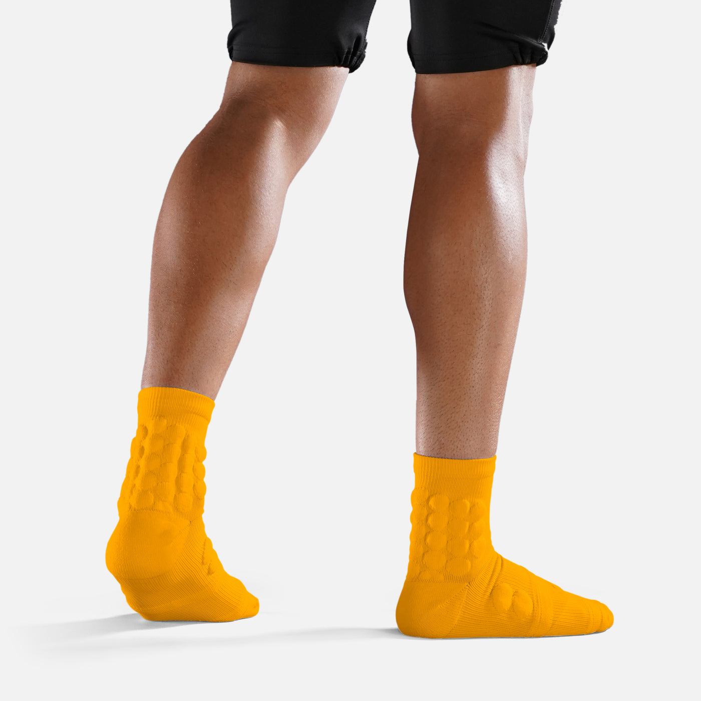 Hue Yellow Gold Football Padded Short Socks