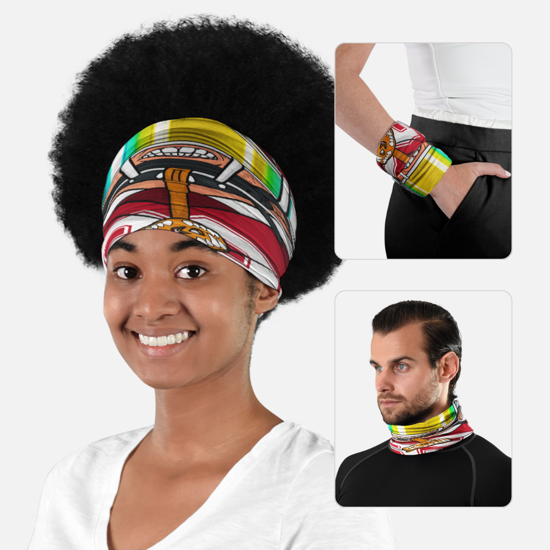 Football Player Red Maroon Neck Gaiter