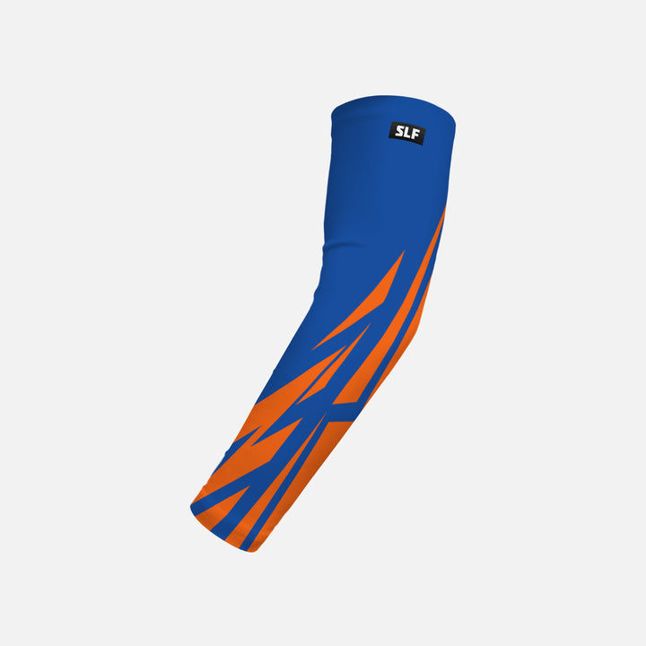 Fracture Blue Orange Kids Arm Sleeve
