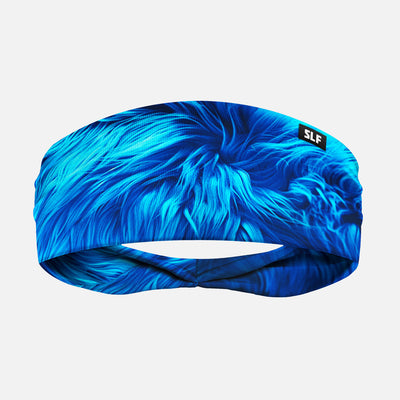 Fuzzy Blue Headband