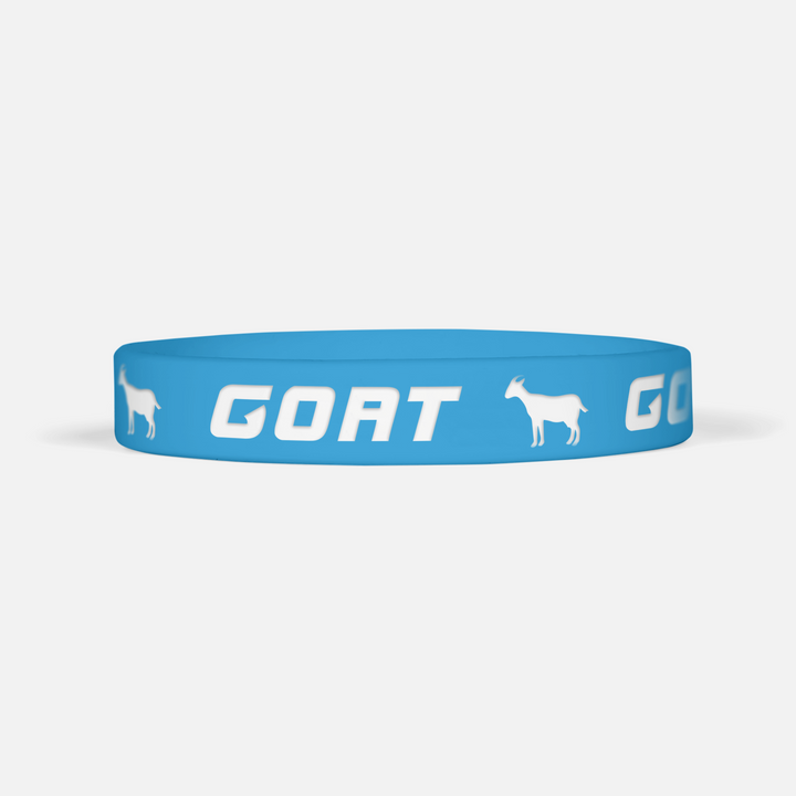 GOAT Blue Motivational Wristband