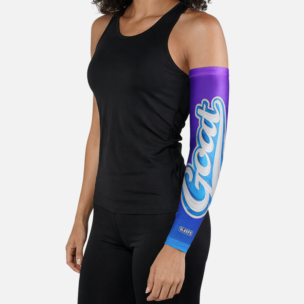 GOAT Patch Lime Green and Blue Blush Arm Sleeves Pair