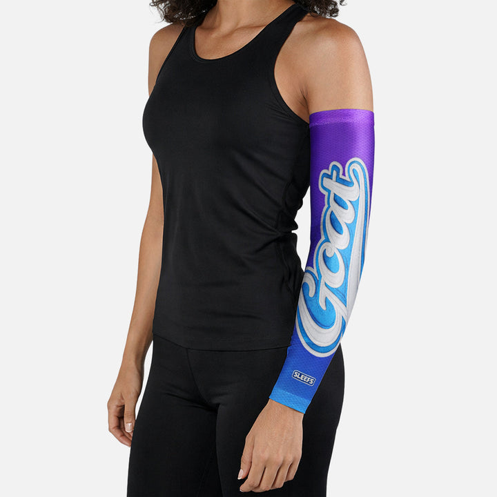GOAT Patch Lime Green and Blue Blush Arm Sleeves Pair