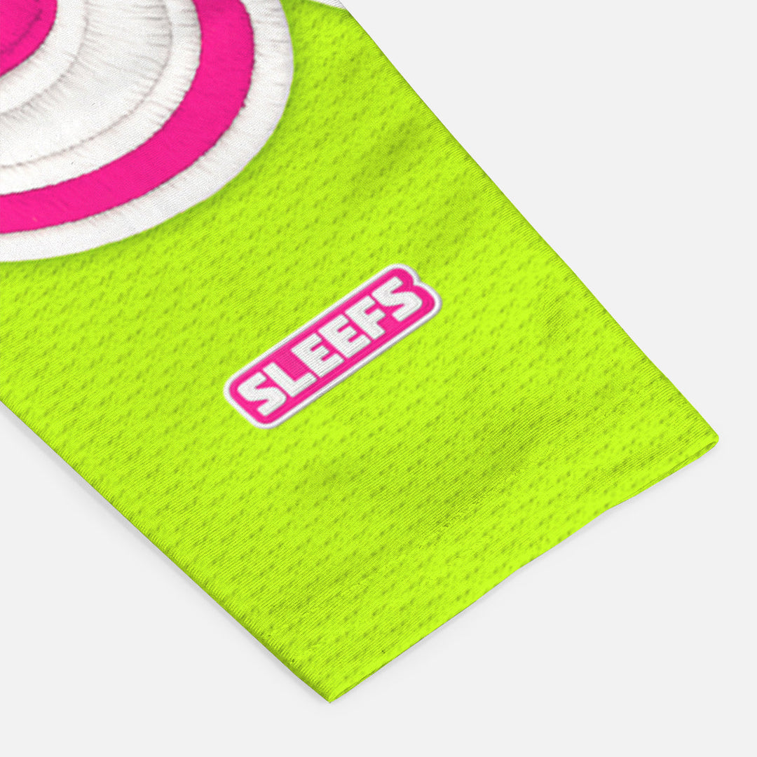 GOAT Patch Lime Green and Blue Blush Arm Sleeves Pair