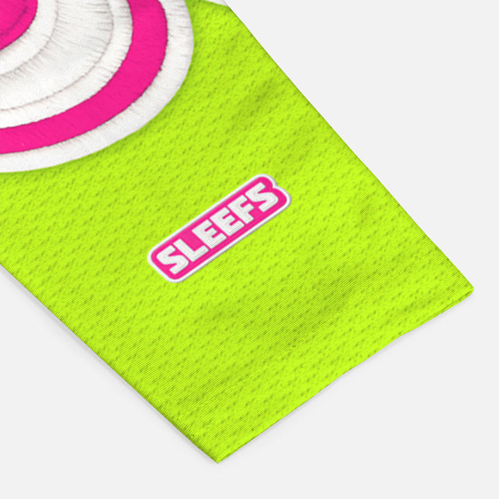 GOAT Patch Lime Green and Blue Blush Arm Sleeves Pair
