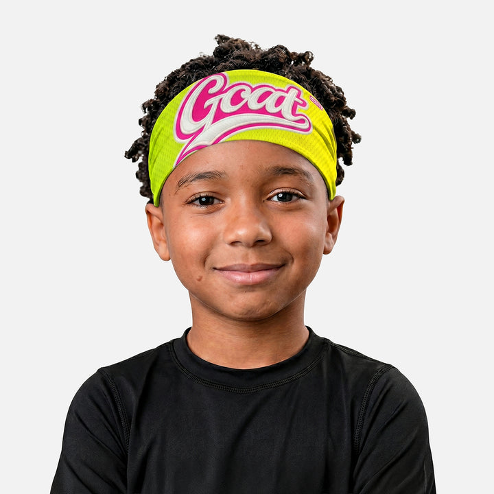 GOAT Patch Neon Lime Kids Headband