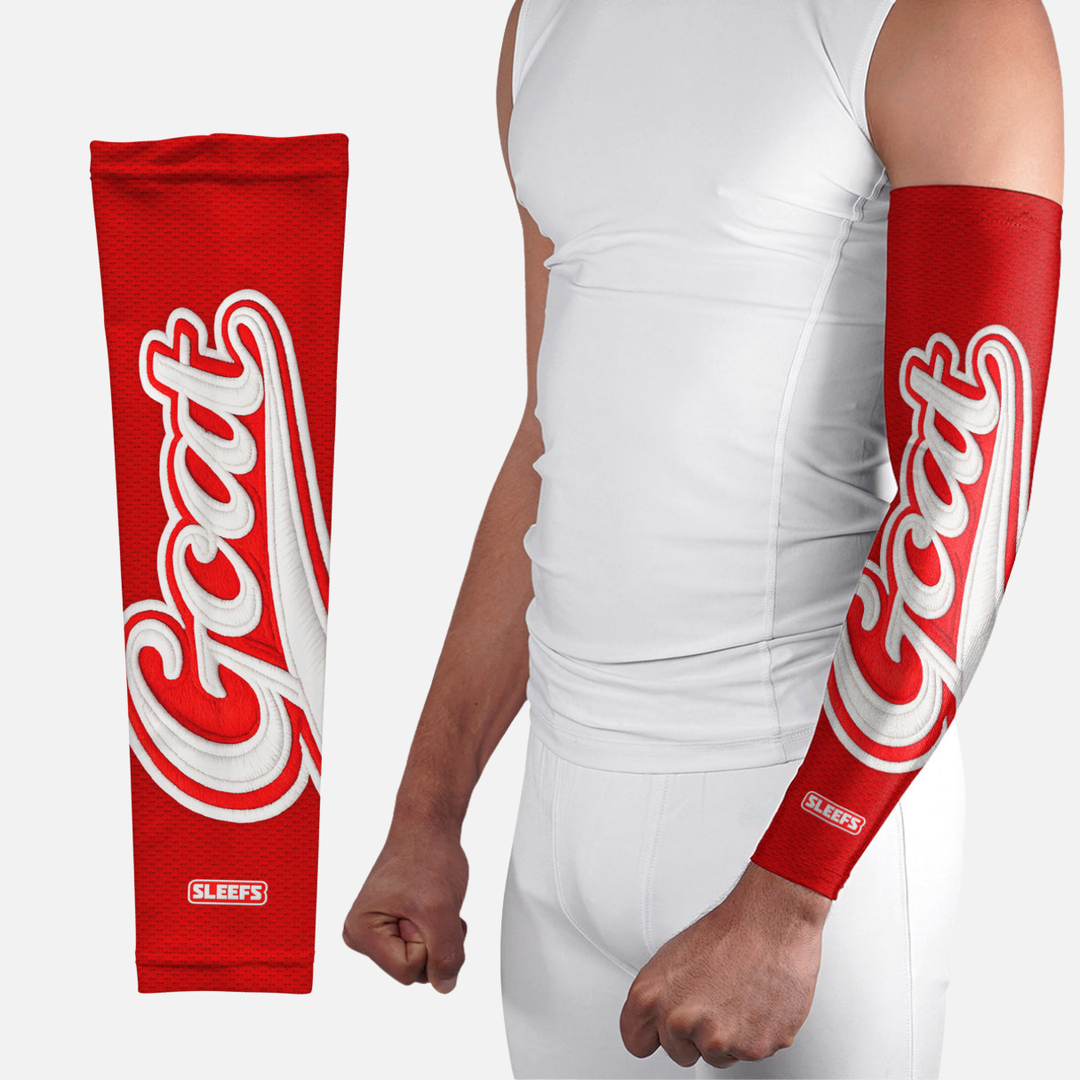 GOAT Patch Americana Red and Blue Arm Sleeves Pair