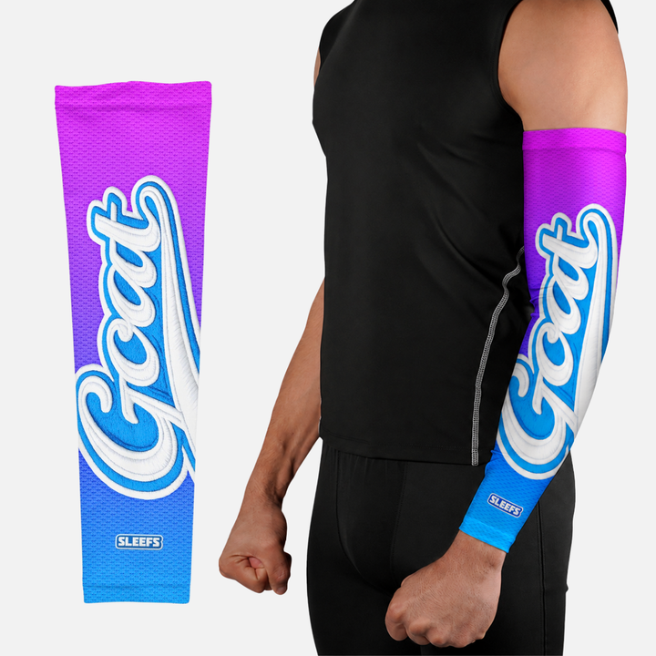 GOAT Patch Lime Green and Blue Blush Arm Sleeves Pair