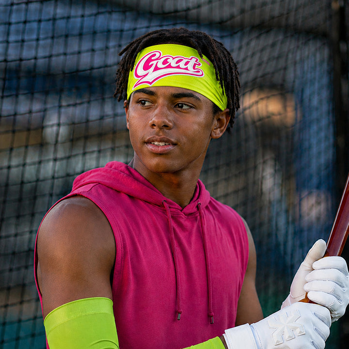 GOAT Patch Neon Lime Headband