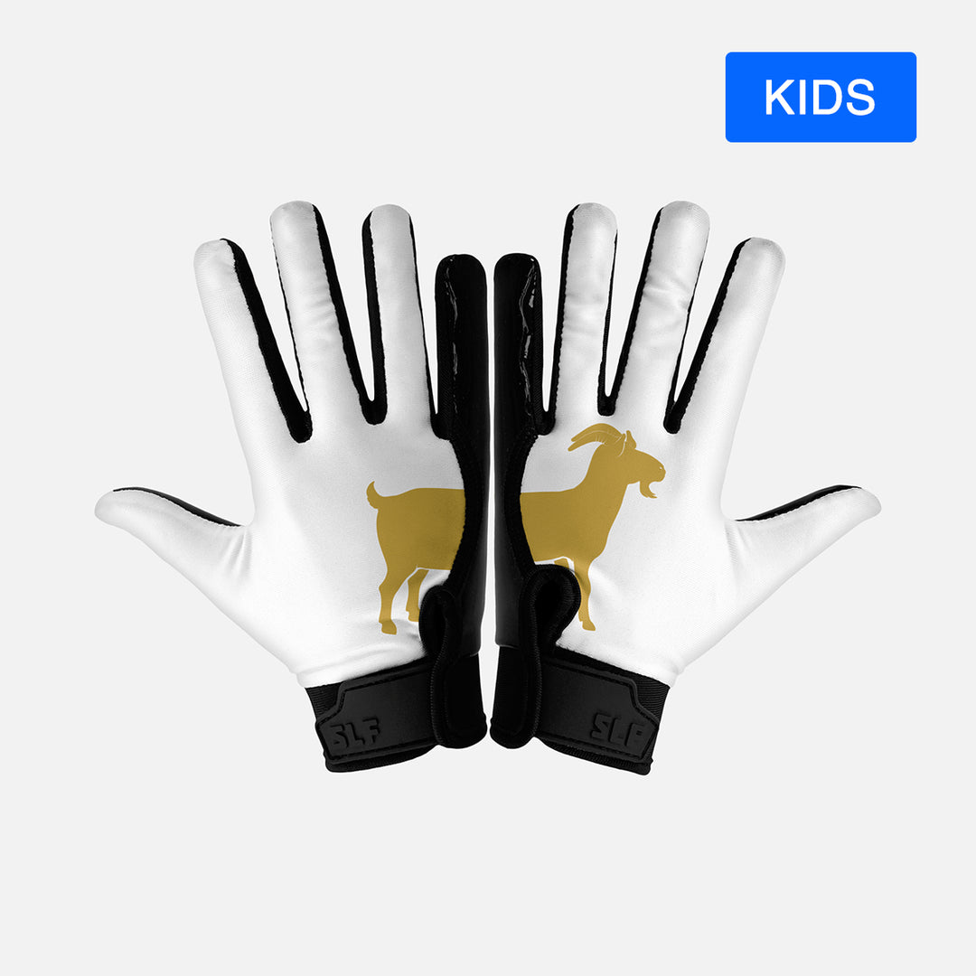 GOAT Sticky Kids Football Receiver Gloves