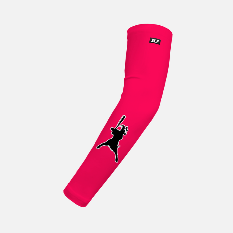 Goat Baseball Hue Pink Kids Arm Sleeve