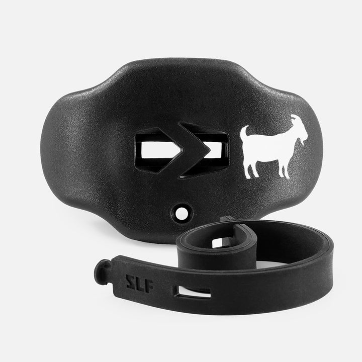 Goat Emoji Black Soft Football Mouthguard