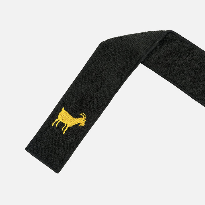 Goat Emoticon Black Thin Football Towel