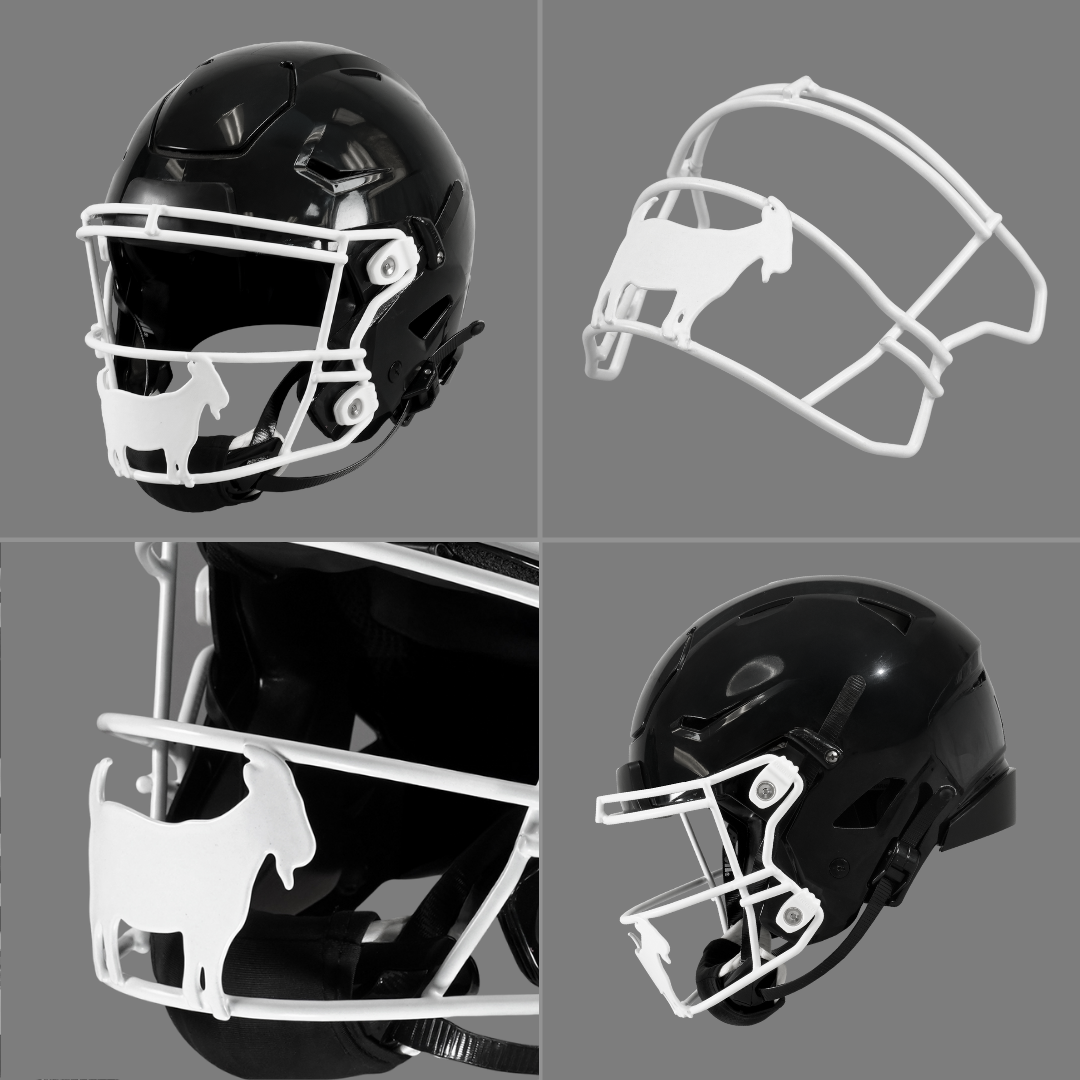 Goat Emoticon Football Facemask for Riddell SpeedFlex