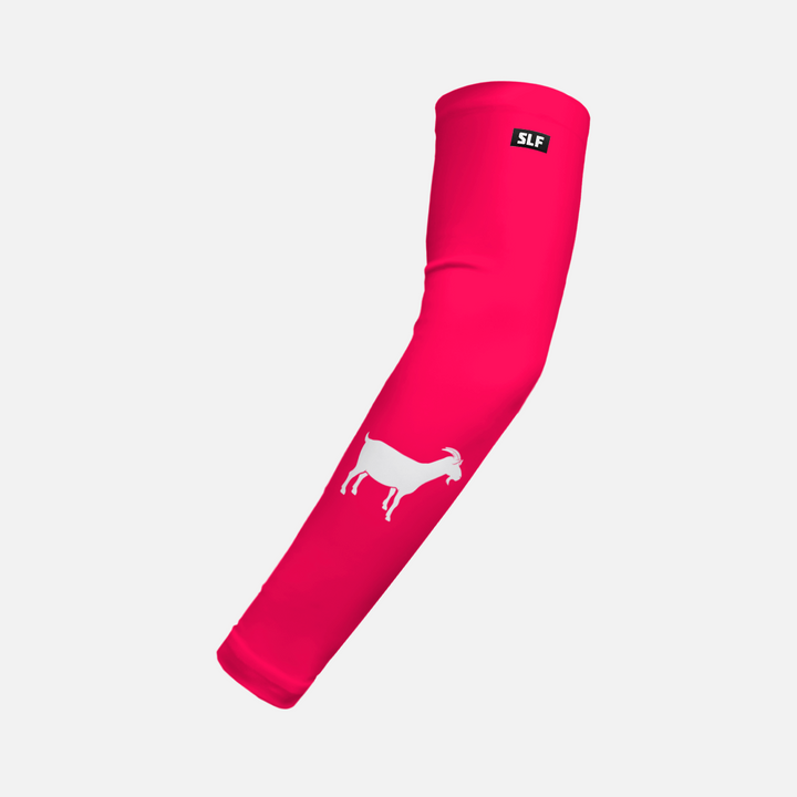 Goat Emoticon Hue Pink Kids Arm Sleeve