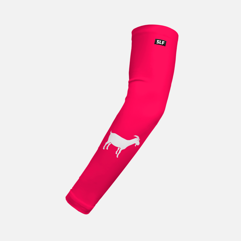 Goat Emoticon Hue Pink Kids Arm Sleeve