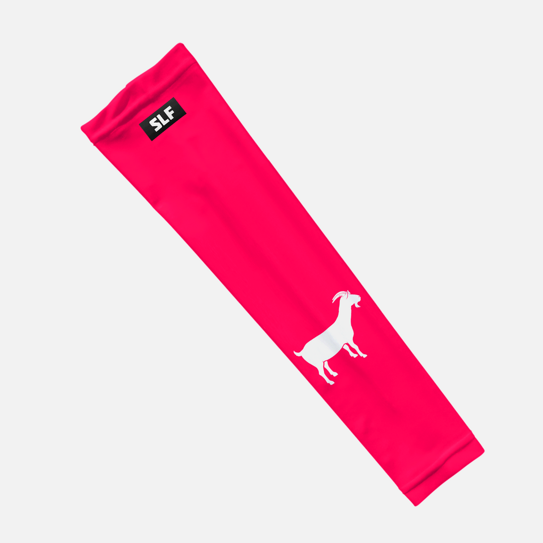 Goat Emoticon Hue Pink Kids Arm Sleeve