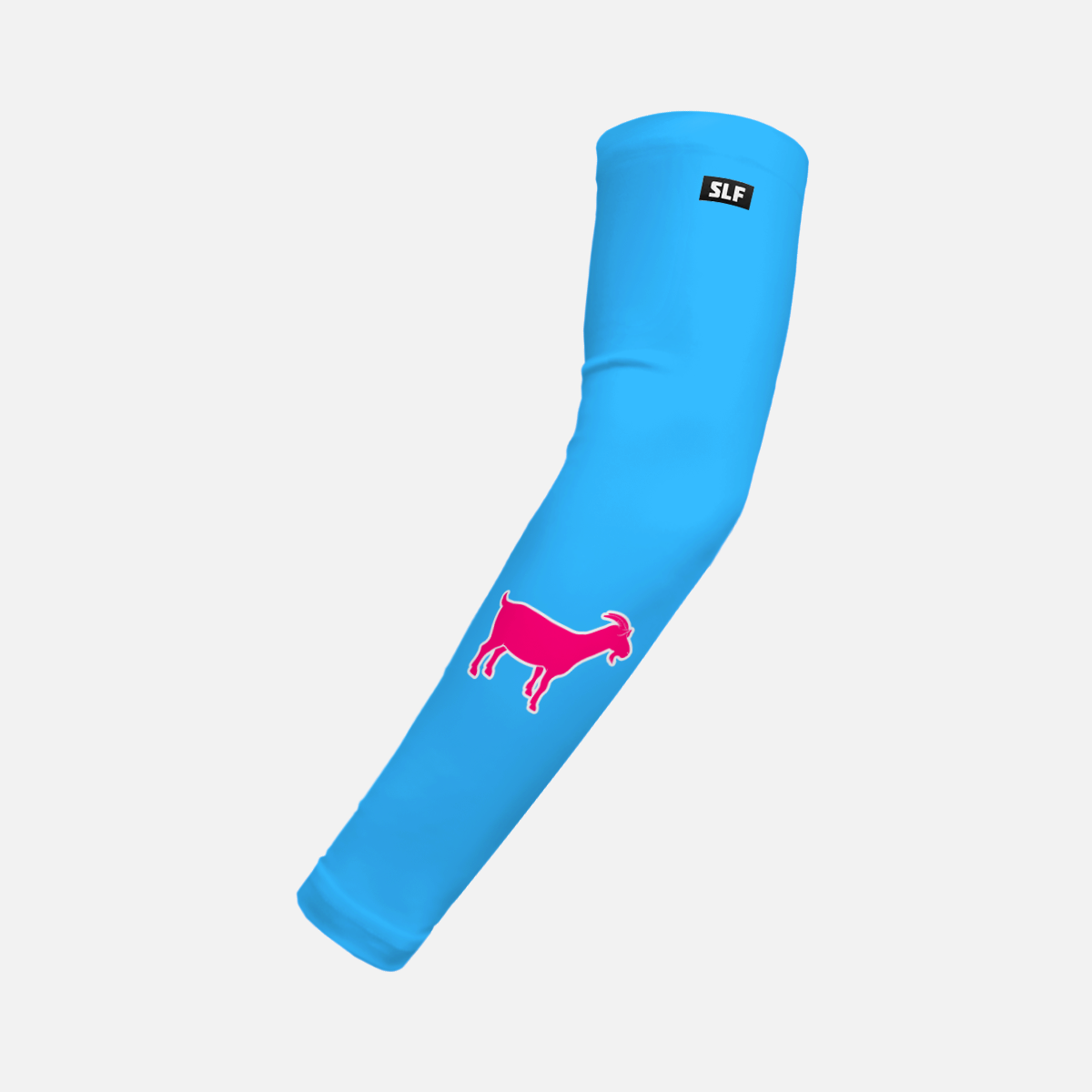 Goat Emoticon Hue Sky Blue Kids Arm Sleeve