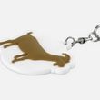 Goat Emoticon Keychain