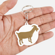 Goat Emoticon Keychain