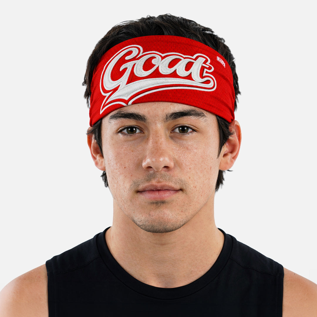 GOAT Patch Crimson Red Headband