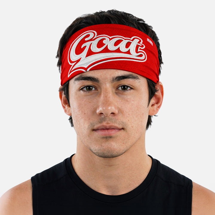 GOAT Patch Crimson Red Headband