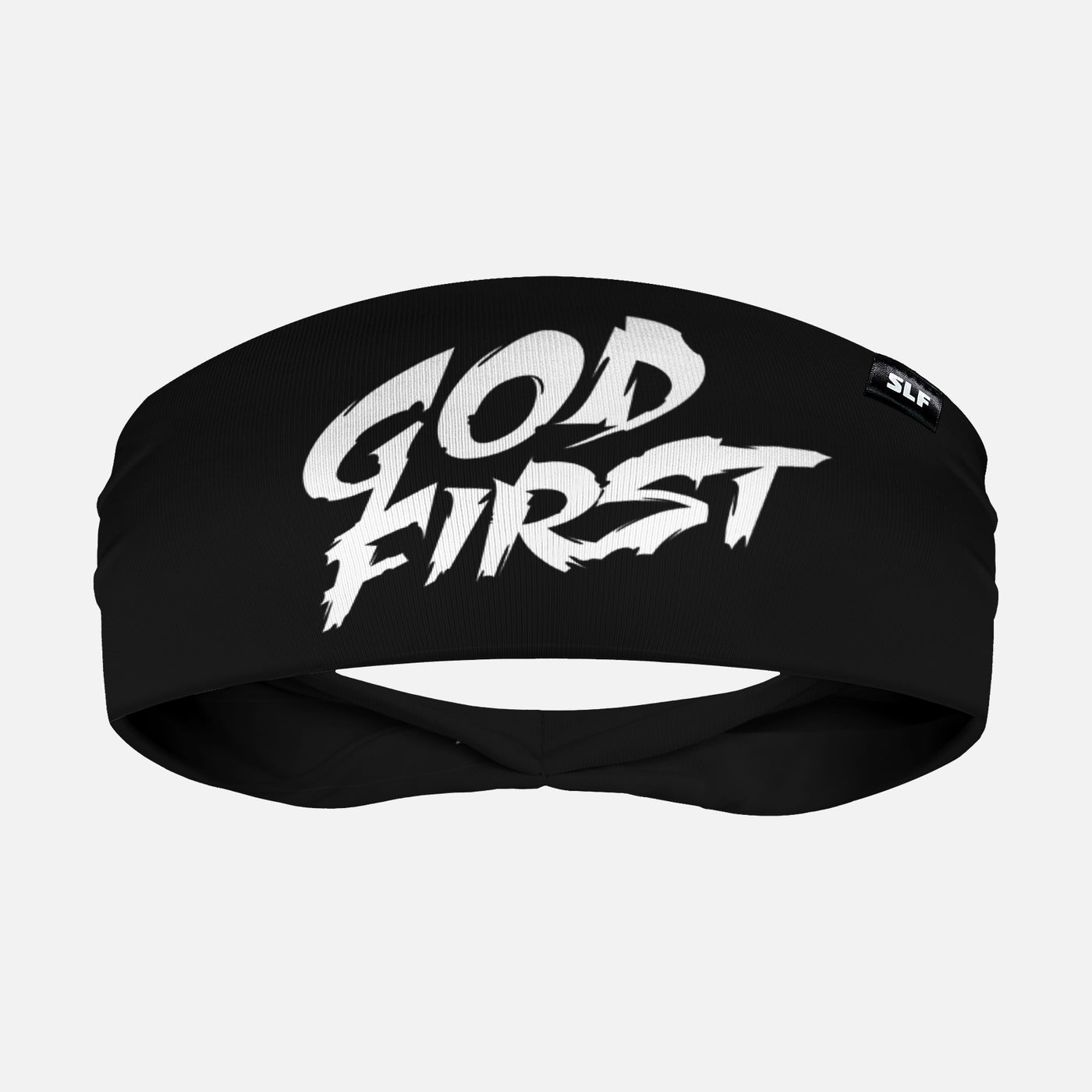 God First Black Headband