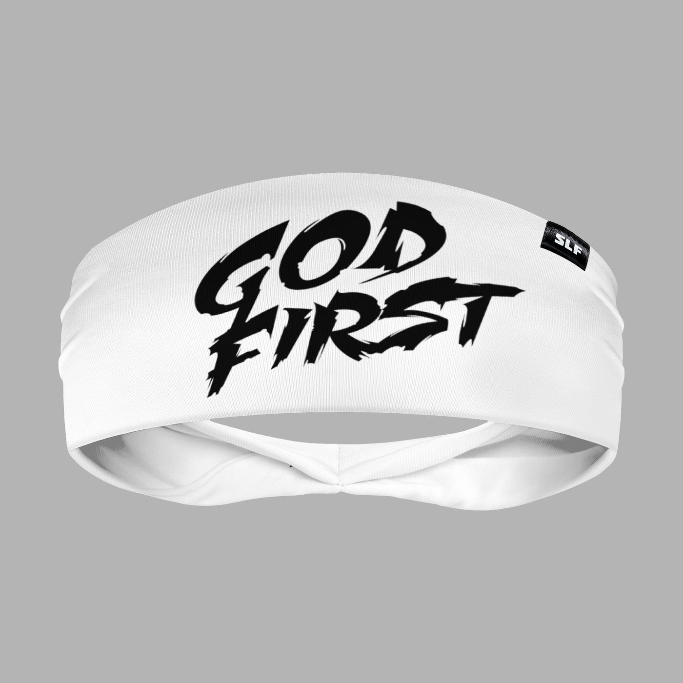 God First White Headband