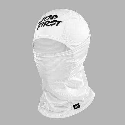 God First White Loose-fitting Shiesty Mask