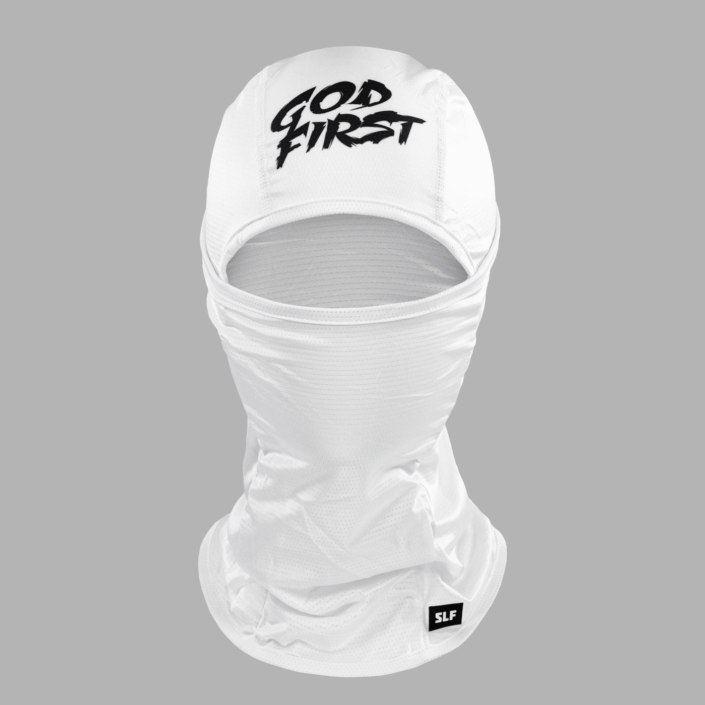 God First White Loose-fitting Shiesty Mask