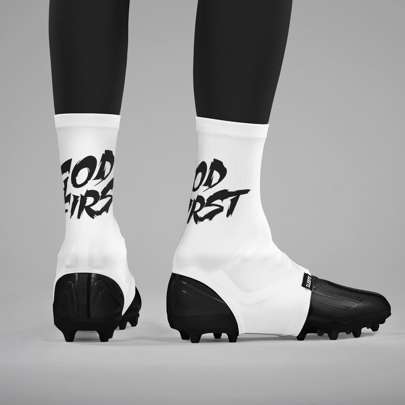 God First White Spats / Cleat Covers