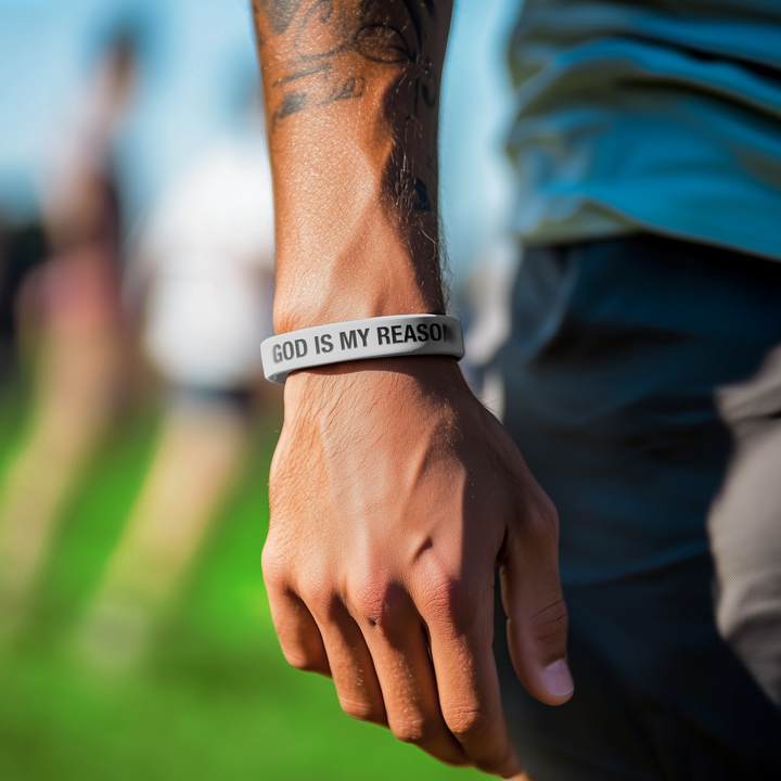 God Is My Reason Motivational Wristband