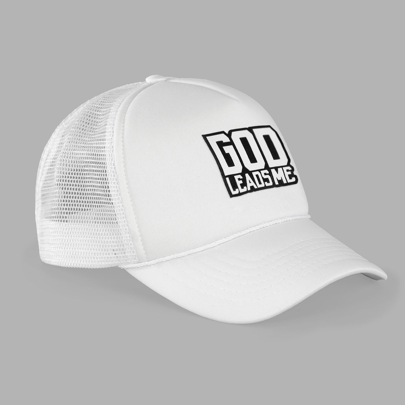 God Leads Me Patch Trucker Hat