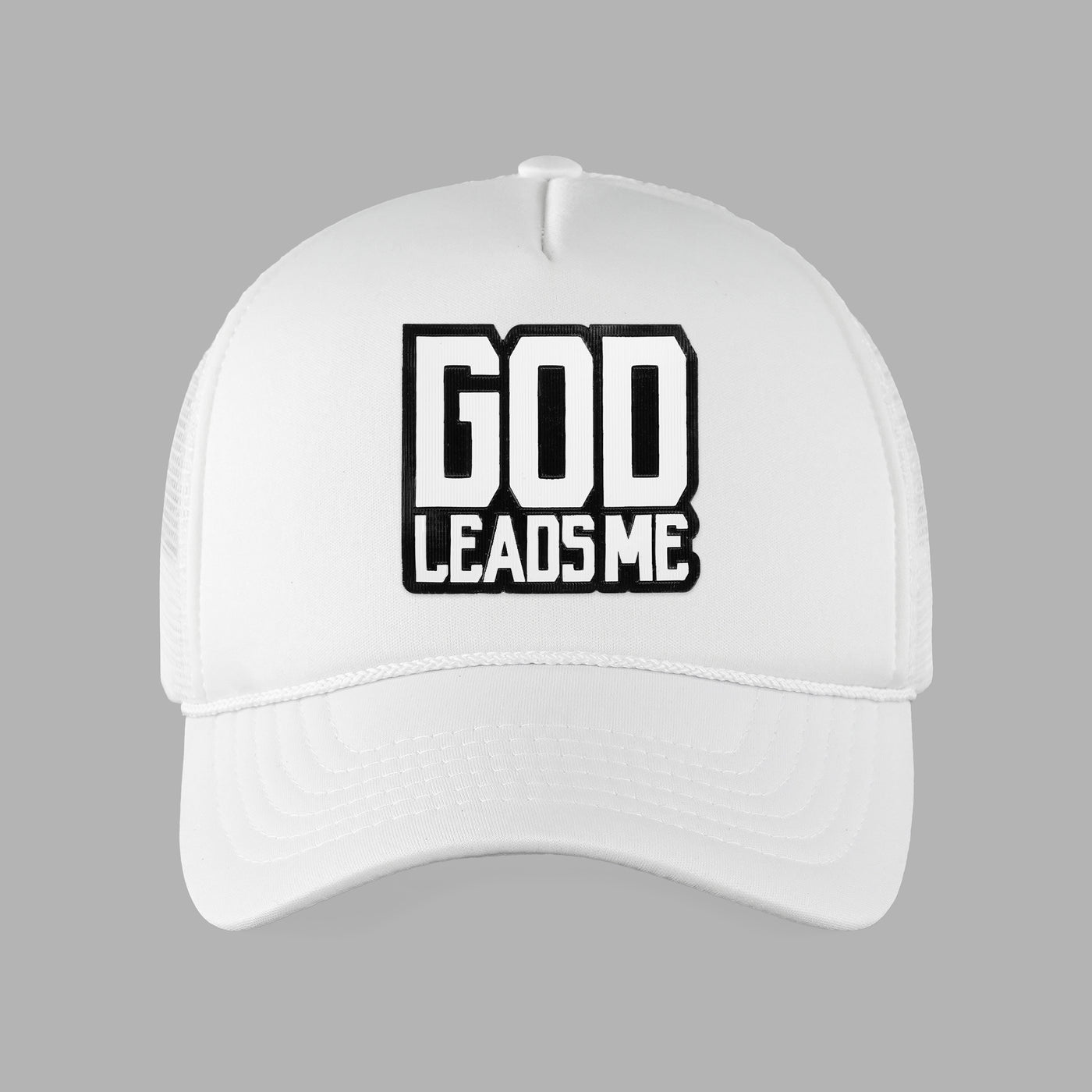 God Leads Me Patch Trucker Hat