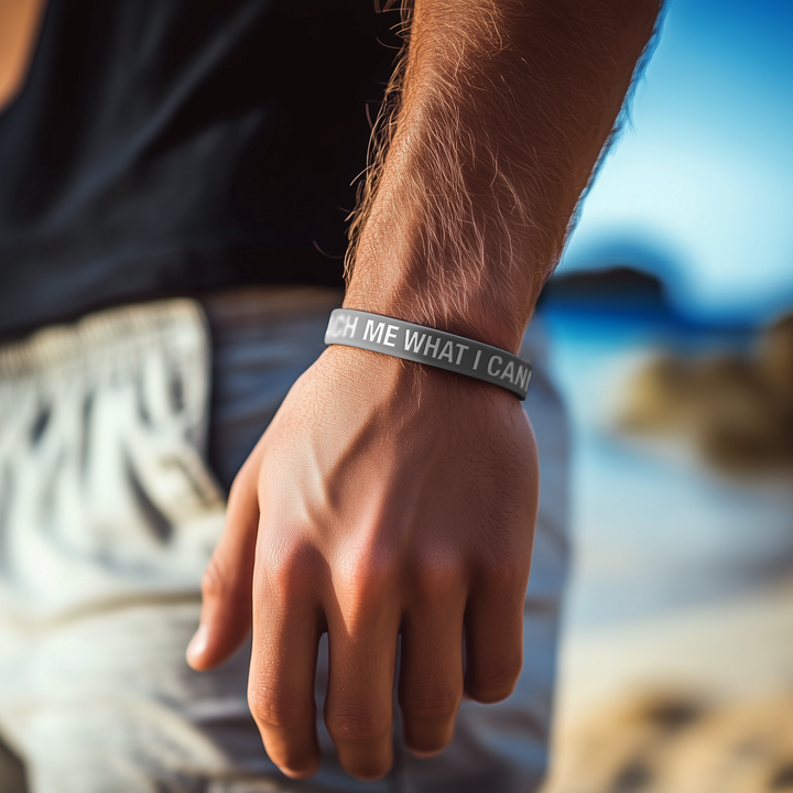 God Teach Me What I Cannot See Motivational Wristband