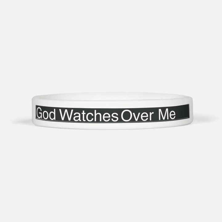 God Watches Over Me Motivational Wristband