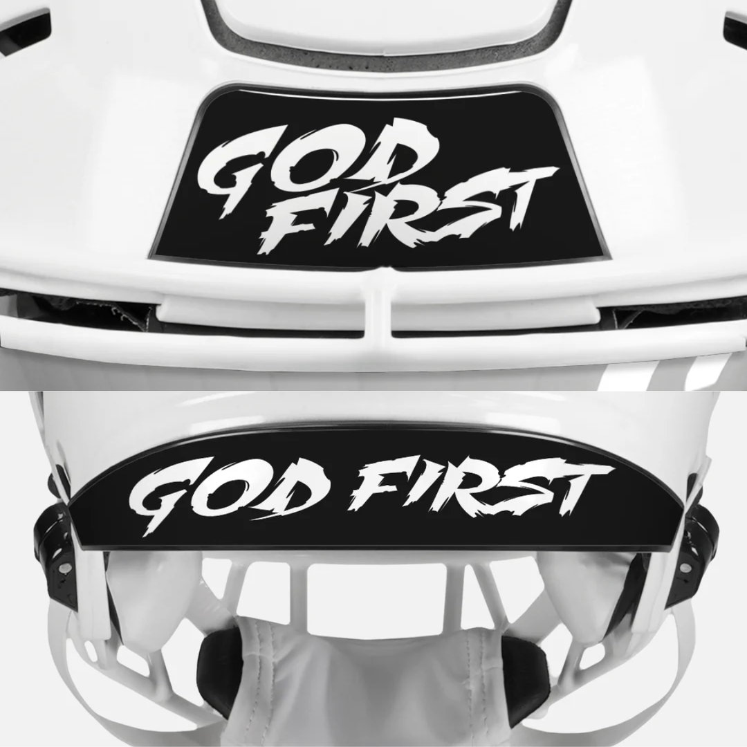 God First Riddell Speedflex Front and Back Bumper Sticker Kit