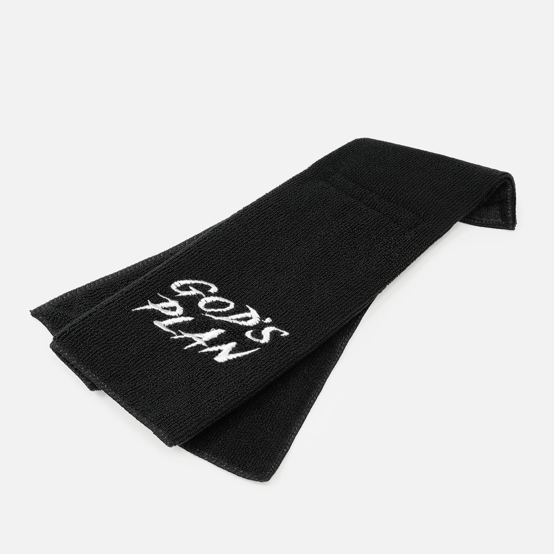 God's Plan Black Football Towel