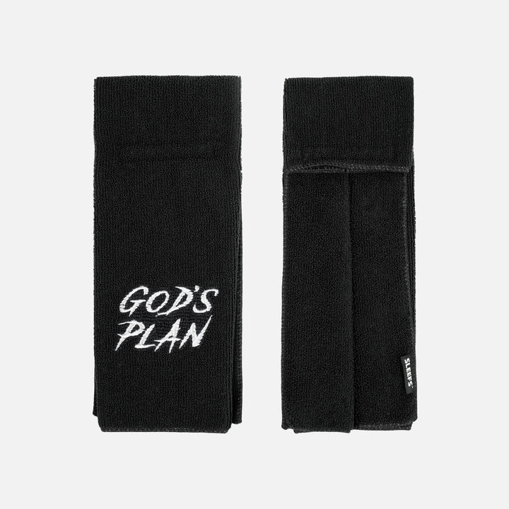 God's Plan Black Football Towel