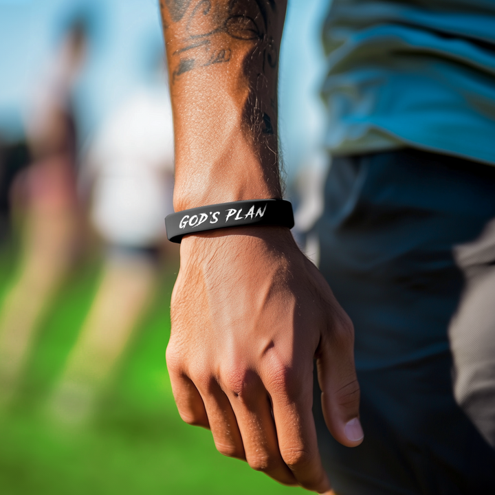 God's Plan Motivational Wristband